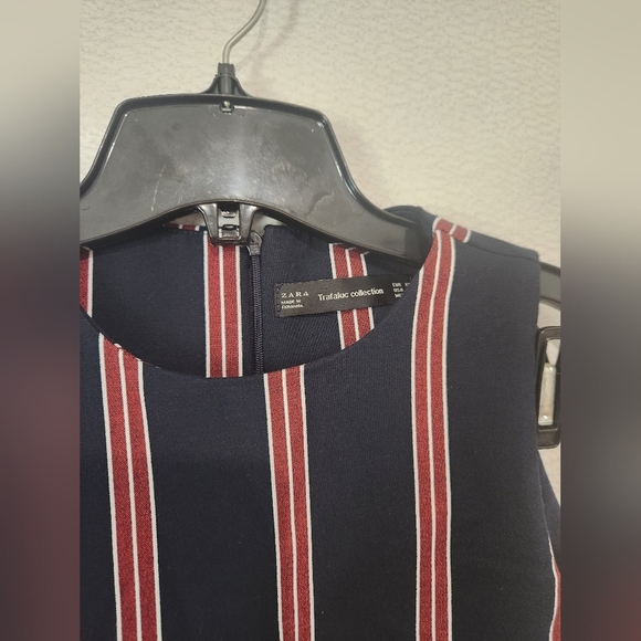Zara Trafaluc Striped Ruffle Hem Dress - Picture 3 of 7